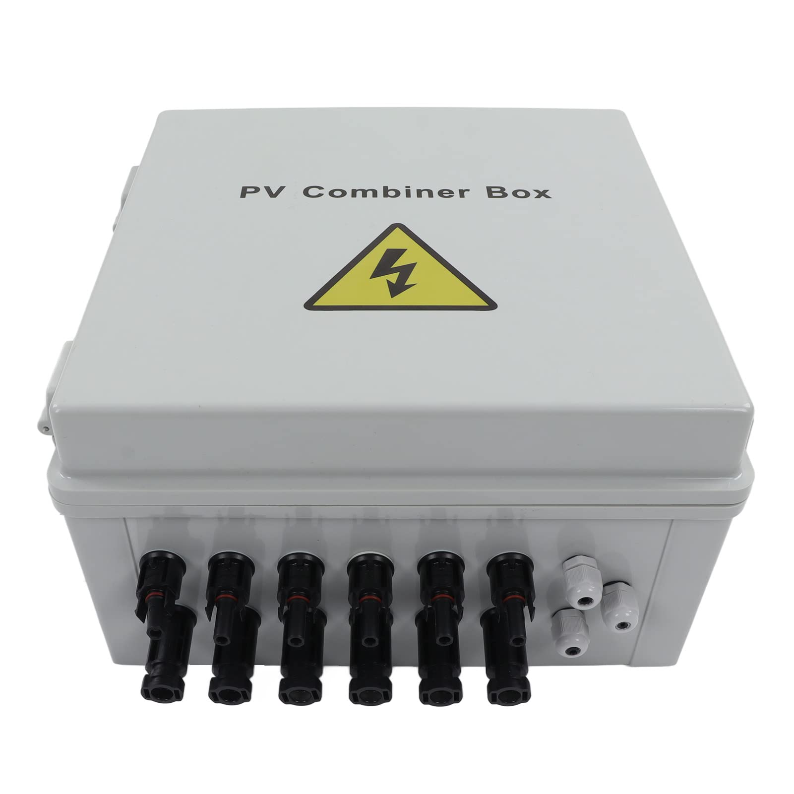 LiebeWH PV-Kombinationsbox, 6 Strings mit Leistungsschalter, PC-Material, Solarpanel-Kombinationsbox, Überlastschutz für Solarstromanlagen, 1000 V, 15 A