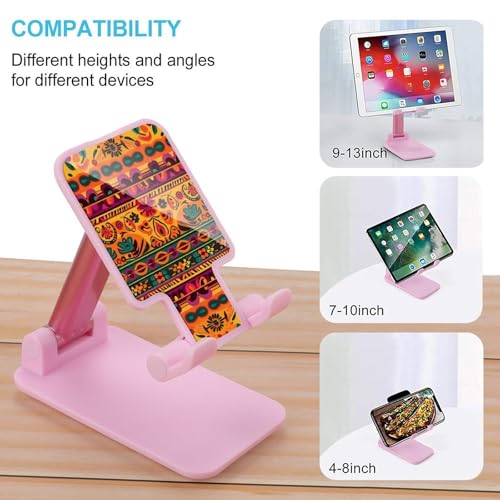 Support téléphone portable bureau art populaire mexicain bohème durable - 3