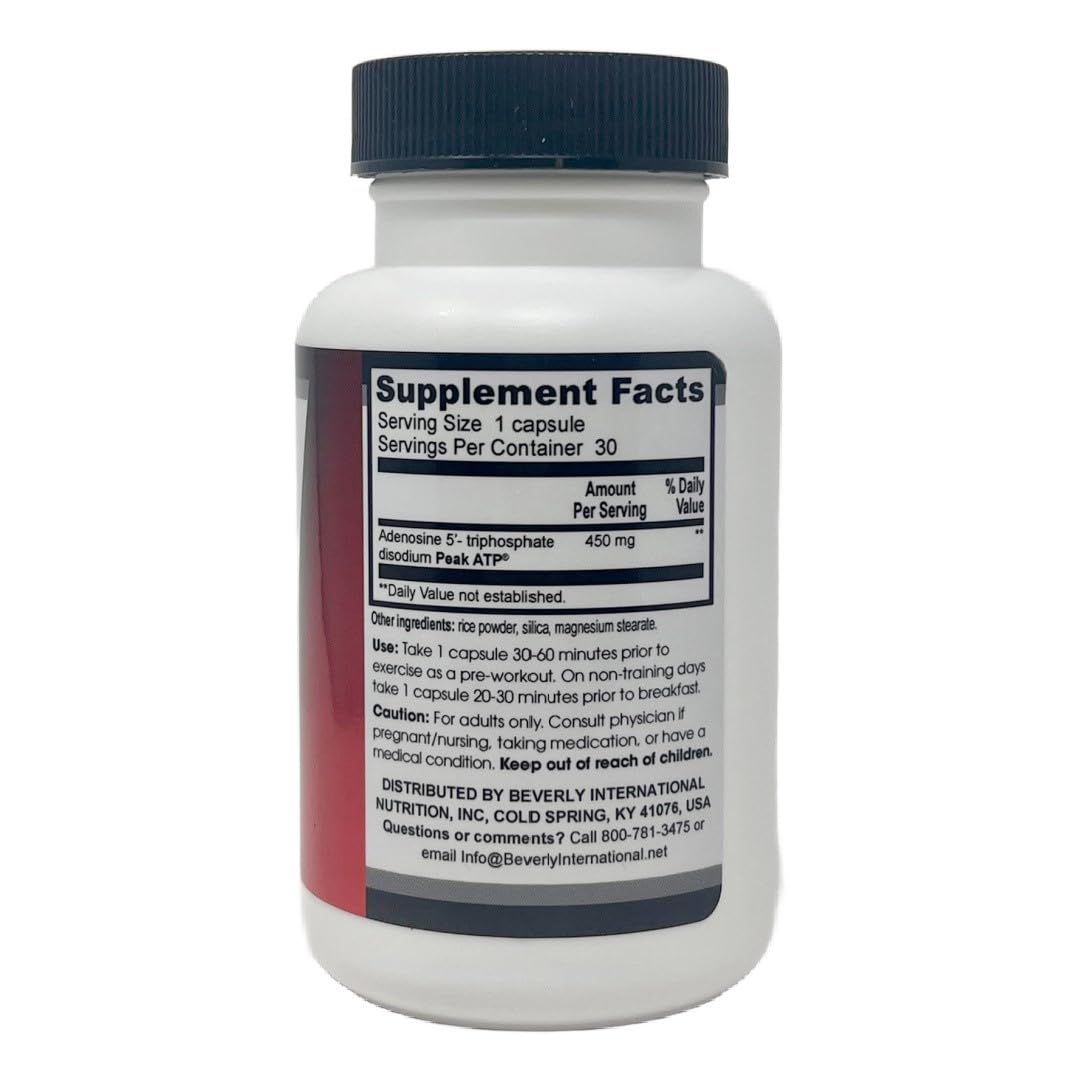 Beverly International Peak ATP®, Non-Stimulant Pre-Workout, 30 Caps — Amazon image 4