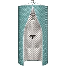 Round Simple Shower Room Shower Cover Shower Curtain Warm Tent Curtain Thick Folding Shower Curtain Large Space Cold Insulation Thick Home Use Indoor C