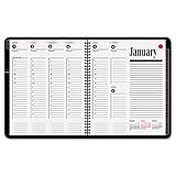AT-A-GLANCE 70-864-05 Recycled 800 Range Weekly/Monthly Appointment Book, 8-1/2 x 11, Black, 2015
