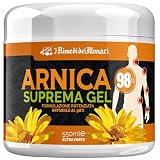 Arnica Gel Forte Suprema 98% 550ml Arnica per Cavalli Uso Umano Extra Forte per Massaggi Rilassanti con Lavanda, Menta, Vitamina E, per Muscoli e Articolazioni Made in Italy | Rimedi dei Monaci
