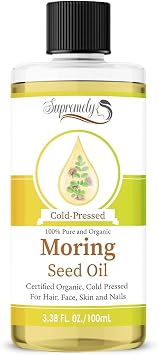 Moringa Oil - Cold Pressed, Virgin, and Vegan - Discover the Power of Moringa for Age-Defying Skin and Strong, Shiny Hair 100ml