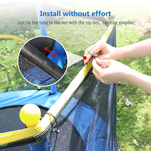 Bonviee 39FT Trampoline Sprinklers Sprayer for Trampoline Net Outdoor Water Park Ajustable Length Sprinker Hose Toys Cooling Kit for Kids Boys Girls with Instruction - Thumbnail 2