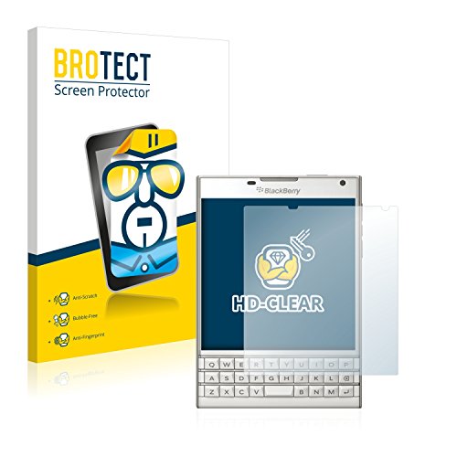 BROTECT 2 Stück Schutzfolie für BlackBerry Passport Bildschirmschutz Folie Made in Germany, Ultra-Klar