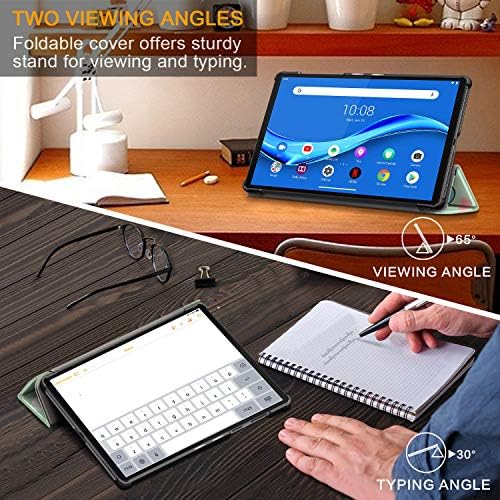 TOPCASE for Lenovo Tab M10 HD (2nd Gen) Case 10.1 Inch 2020 (Model: TB-X306F TB-X306X), Slim Folio Protective Stand Smart Cover,Black