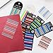 Artibetter 8packs Book Tabs Annotating Index Sticker Strip Highlighter Tape Sticky Strips for Notes