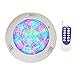 CNBRIGHTER LED Underwater Swimming Pool Lights,18W Windmilling Style RGB Color Changing, 12V AC,Wall Surface Mounted,IP68 Waterproof,with Remote Controller (20ft Cord)