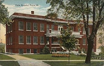 Paris Hospital Paris, Illinois IL Original Antique Postcard