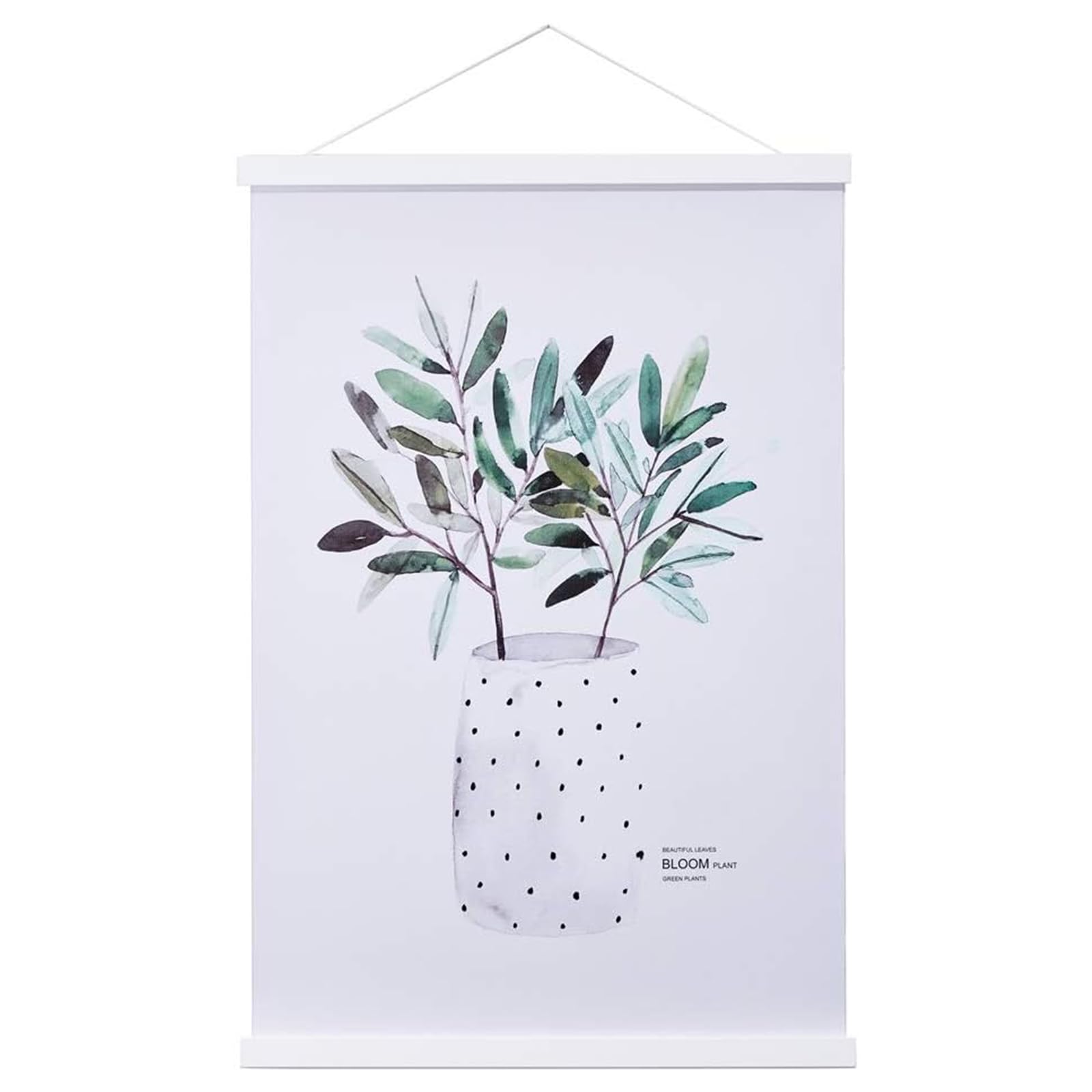 Ywlake B0 Posterleiste Posterschiene Posterleisten, Magnet Magnetische Holz Poster Aufhänger Halter Rahmen Leisten Bild Bilder Bilderrahmen Bilderleiste 100x70 100x140 (100cm, Weiß)