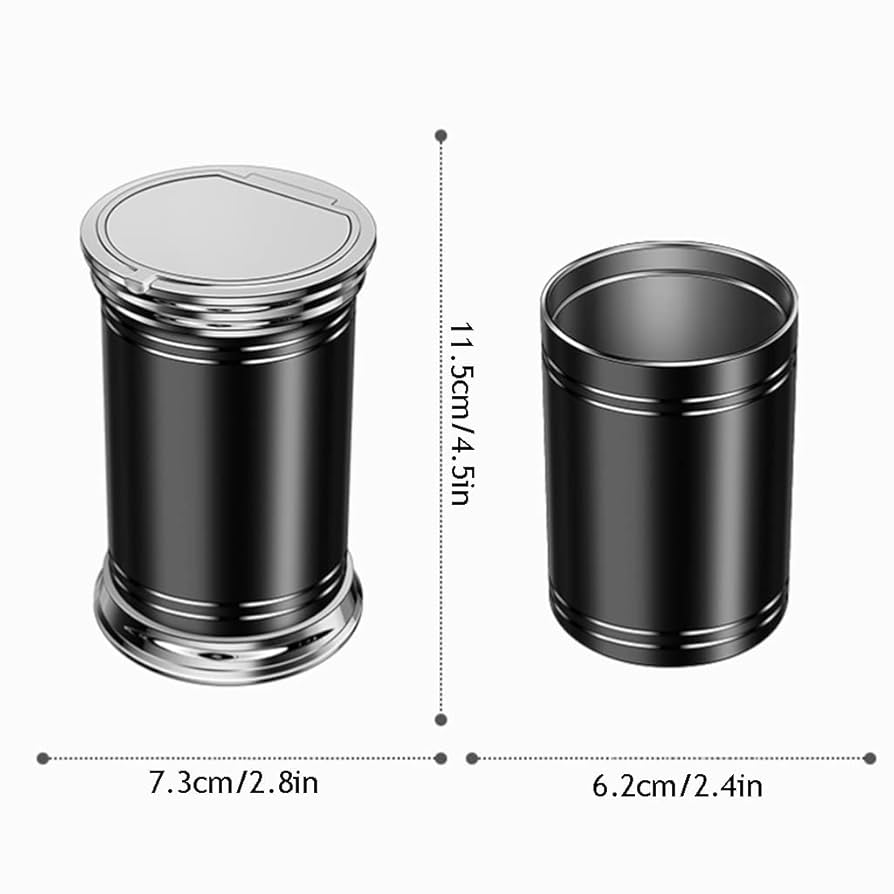 Amazon.co.jp: 小型車の灰皿、車のための携帯用灰皿、着脱可能な