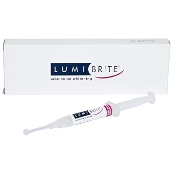 LumiBrite Whitening Gel, 32% Carbamide Peroxide, Mint, 1 Syringe | Easy-To-Apply Whitening Gel, Compatible with Custom Trays, Precision Syringe Delivery, Daily At-Home Whitening Routine