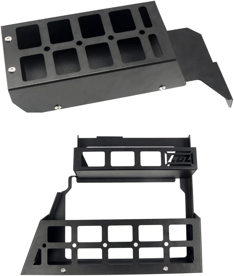 HIGH FLYING for Land Rover Defender 4dr 2020-2025 Car Accessories Modular Storage Trunk Organizer L+R Molle Storage Boxes*2 Luggage Carrier Aluminum Alloy (NOT Fit Third Row with Cupholder)