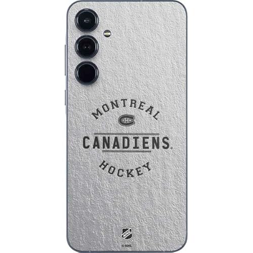 Skinit Decal Phone Skin Compatible with Galaxy A36 5G - Officially Licensed NHL Montreal Canadiens Black Text Design