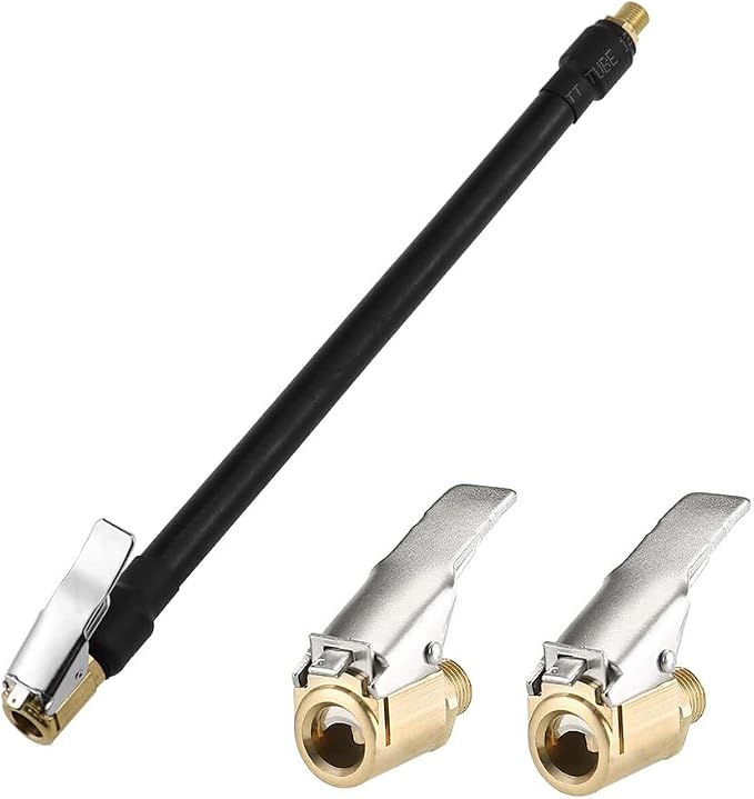 Briny River Adaptateur Tuyau Gonflage Pneu M6 - 40 Cm - Pour Pompe Batterie Voiture Moto Vélo
