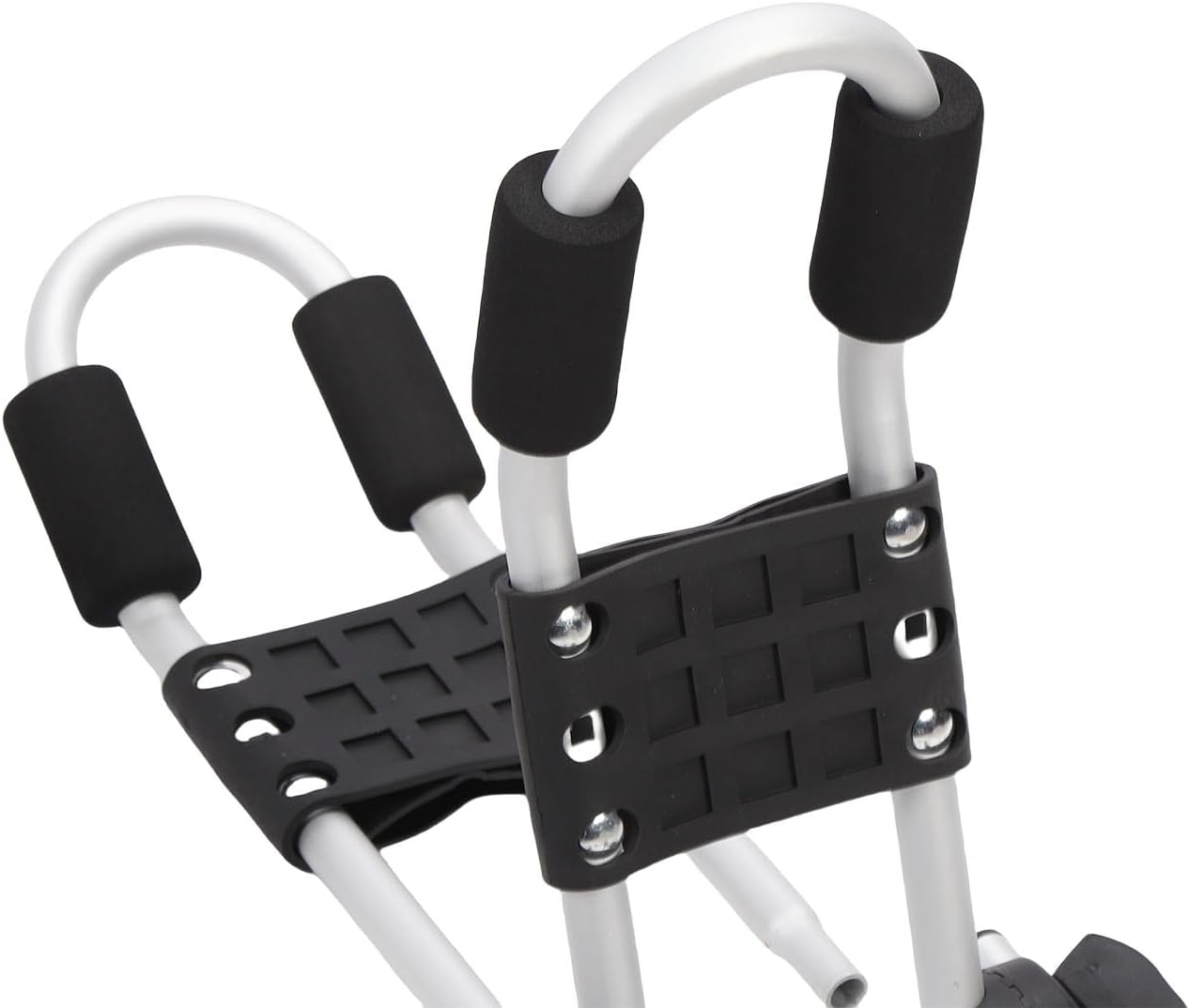 Asixxsix Kayak Roof Rack, Adjustable Folding Aluminum Alloy J Bar Carrier for Kayak Surf Board Canoe Ski Board with Easy Mount on Car SUV Truck