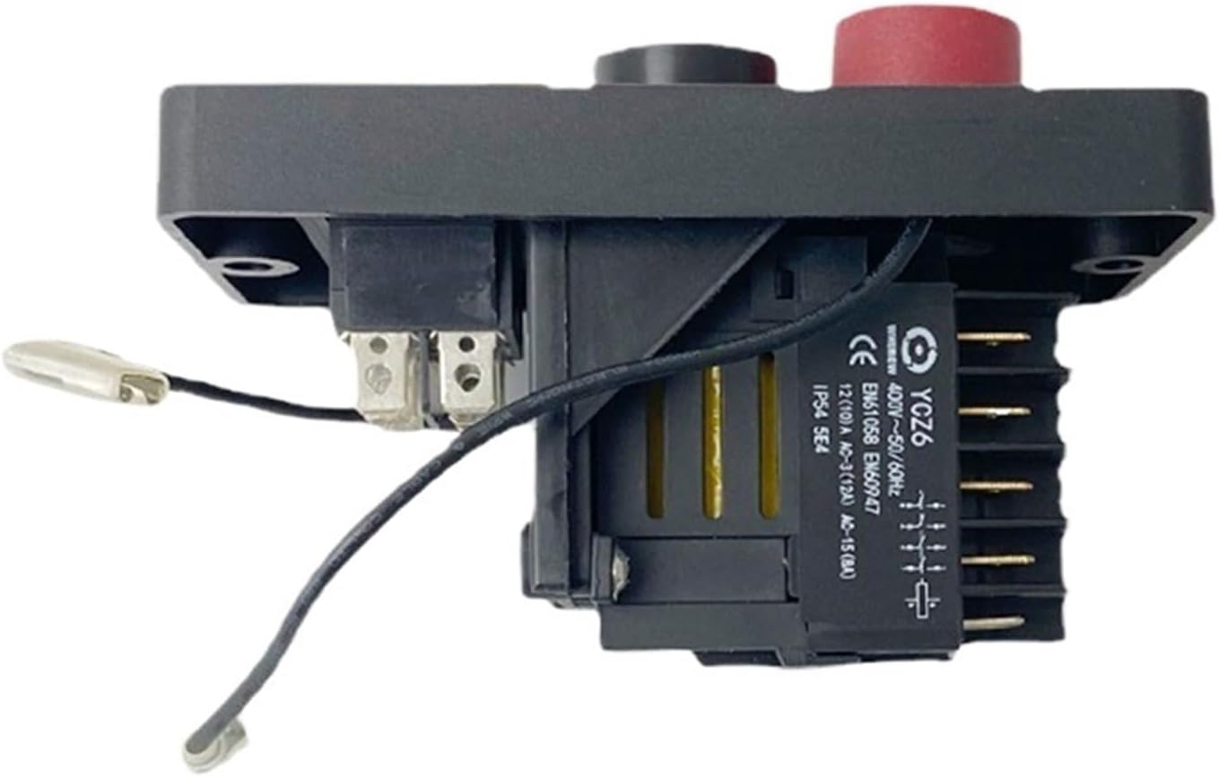 Electromagnetic Switch 10 pin 400V Two-Wire Magnetic Emergency Stop Button Boat-Type Skipping Combination Control Motor YCZ6