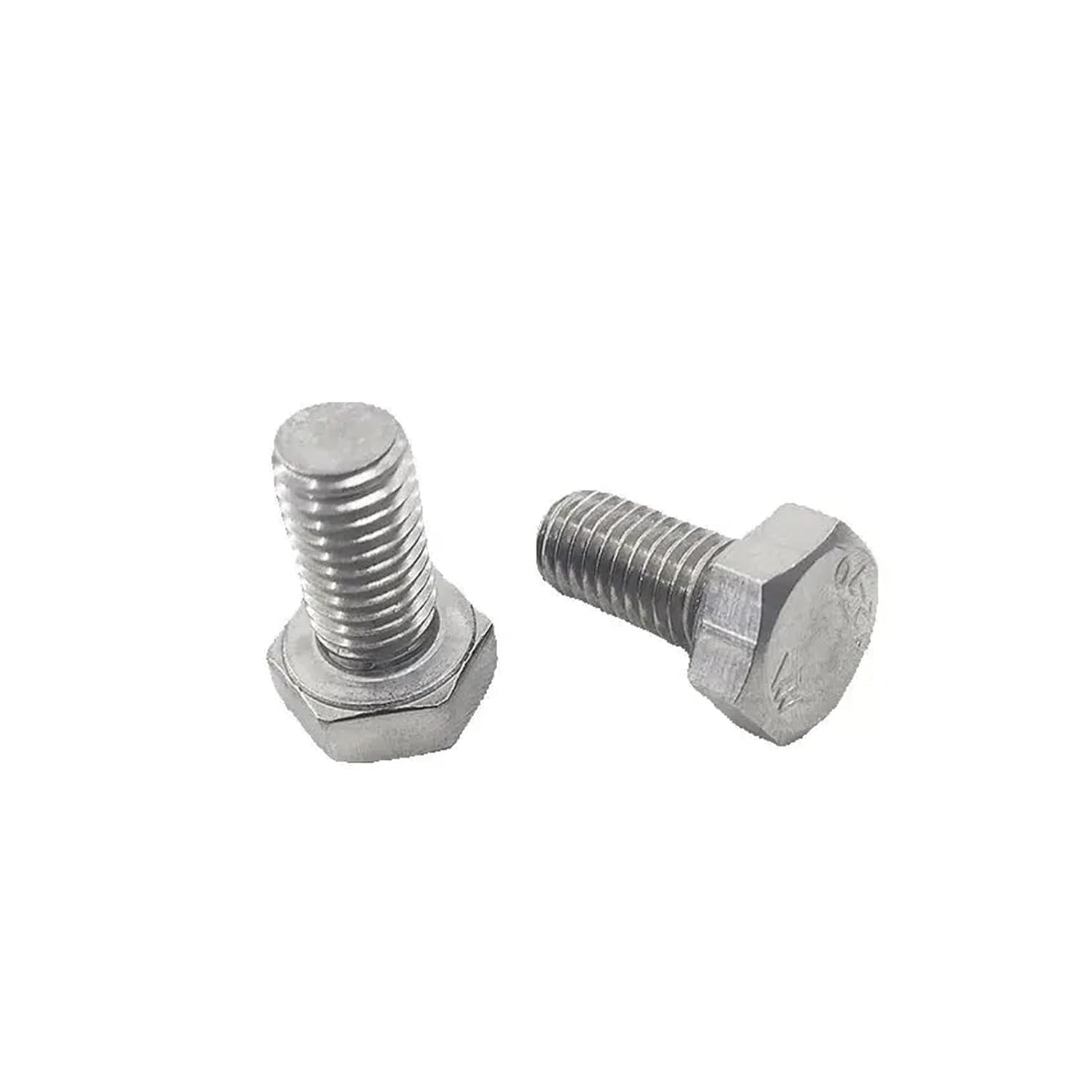 1/20Pcs M3 M4 M5 M6 M8 M10 M12 DIN933 GB5783 304 Stainless External Hex Full Thread External Outside Hexagon Head Cap Screw Bolts(M4-10Pcs,16mm)