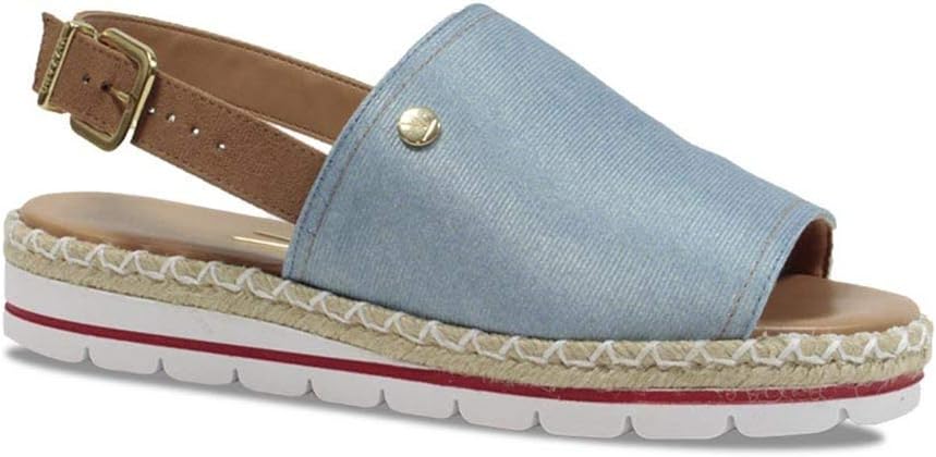 sandália flatform vizzano espadrille