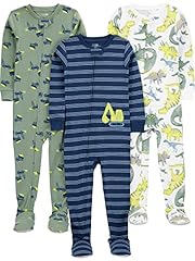 Navy Stripe/Sage Green Construction/White Dinosaur