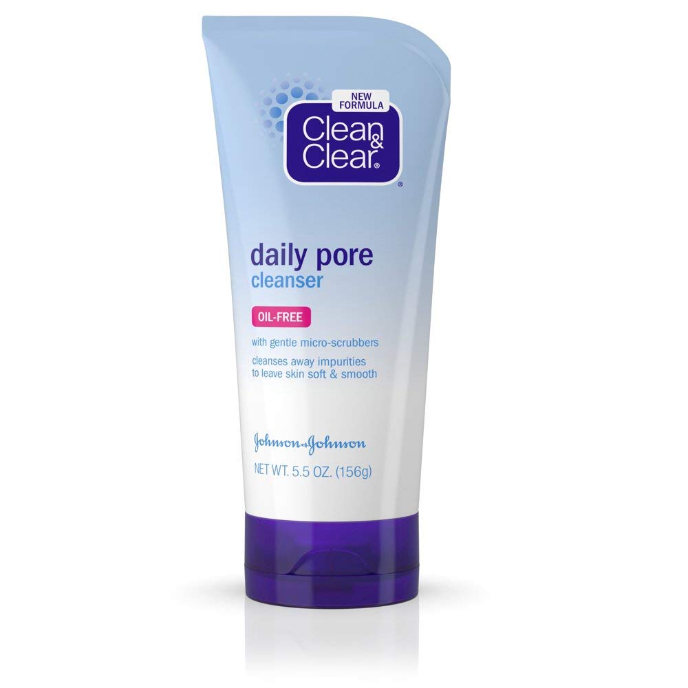CLEAN & CLEAR Daily Pore Cleanser Oil-Free 5.50 oz (Pack of 5)