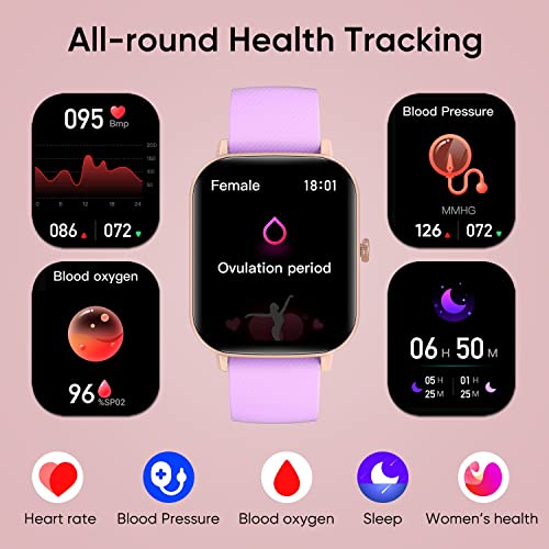 Dosmarter Fitness Tracker, Lightweight Smartwatch With Heart Rate Blood Oxygen Monitor, Sleep Tracker, Pedometer, Calories Counter, Waterproof Fitness Watch For Women Men #TOP2