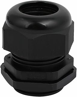 Tool parts PG25 16mm-21mm Nylon Adjustable Cables Gland Connector Black