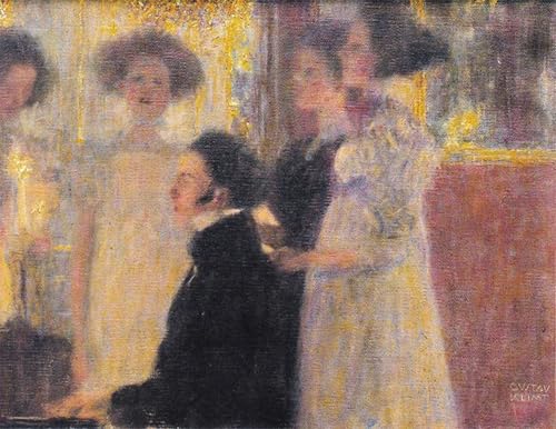 Impression toile Gustav Klimt Schubert Am Klavier haut de gamme