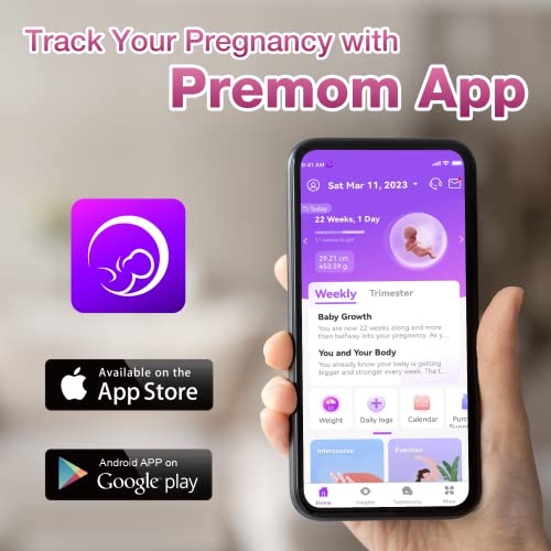 Pregnancy Detection Test Strips Kit: Easy@Home HCG Tests 10miu/ml Powered by Accurate Fertility Tracker iOS and Android Premom App (10HCG) - Image 4