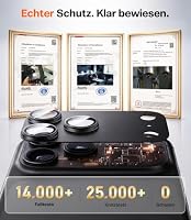 TORRAS für iPhone 18 Pro Max 9H+ Kratzfest Kameraschutz HD-Klares, Grau – Ansicht 2