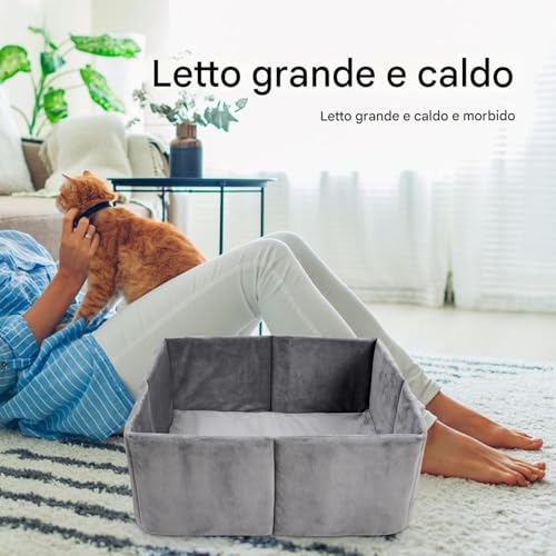 Cat Bed, Indoor Pet House Cave Kennel, Insulated and Calming Sleeping Nest for Kittens and Small Dogs, Travel Bed for Outdoor Use, Winter Warmth, and All- Season Comfort-3