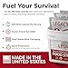 Legacy Food Storage Gluten Free 60 Serving Bucket, Emergency Food Supply, 22,760 Total Calories, 60 Large Servings, Shelf Stable Lunch & Dinner Entrees, Freeze Dried Survival Meals for MRE Camping, Hiking, & Backpacking