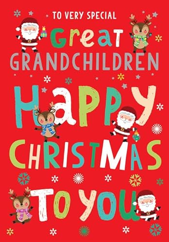 Christmas Card, To a Vey Special Great Grandchildren - 9 x 6 inches - Piccadilly Greetings