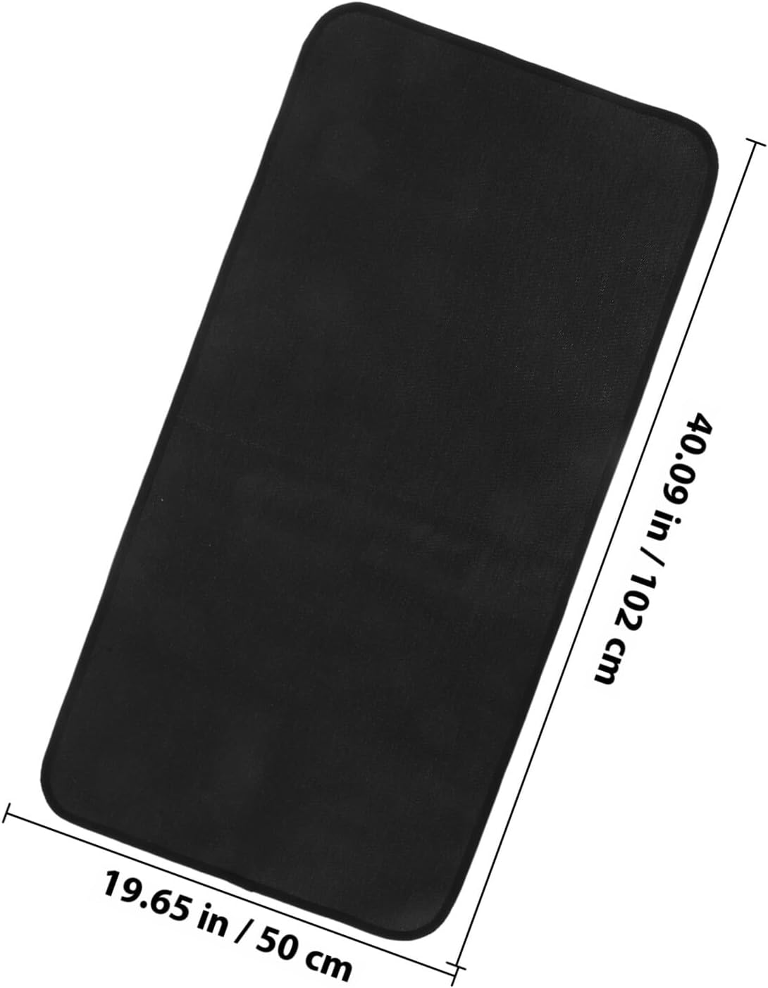 Gadpiparty Fireproof Grill Mat and Heat Resistant Fireplace Pad for Outdoor BBQ Grill Protection, 1mm Thick Rectangular Deck and Patio Floor Protector Rug 102x50cm