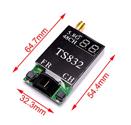 TS832 48Ch 5.8G FPV Transmitter 600mw 5km Long Range VTX Transmitter Module for FPV Racing Drone - Thumbnail 3