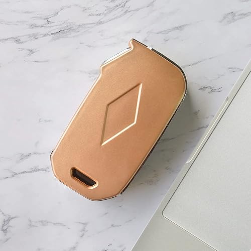 Miniatura 7 de ontto Funda para llavero Kia Flip Remote con estilo y soporte para llaves, color dorado