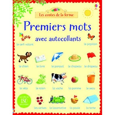 Premiers mots avec autocollants - Les contes de la ferme
