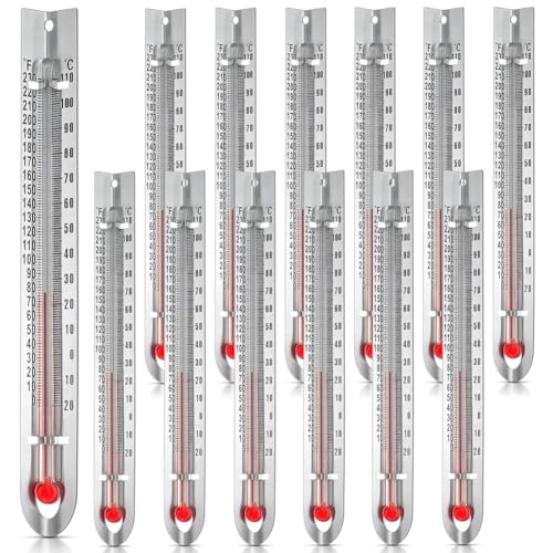 Ujjdwiurgh Termometri A Forma Di V A Doppia Scala, 24 Pezzi, Senza Mercurio, Per La Scuola Per Gli Studenti-image