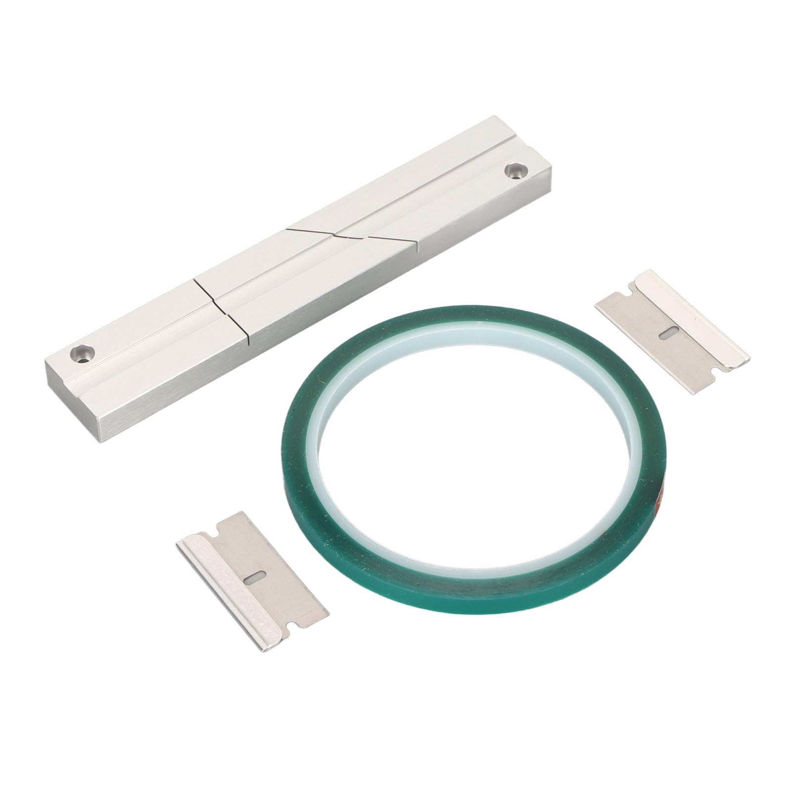 Kit de Empalme de Cinta de 1/4 10 Kit de Bloque de Empalme Profesional Verde 2 Cuchillas de Corte Tama?o Preciso Aleaci¨®n de Aluminio para Grabadoras Metri a Bandenreparatiegereedschap & -sets