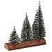 Produktbild Wawer Mini Weihnachtsbaum Künstlicher Weiße Zeder DREI bäume mit Holzbasis DIY Crafts Tischdekoration Miniatur Baum Ornamente Büro Festival Weihnachten Dekorationen Geschenk