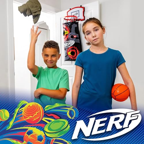 NERF 3-in-1 Laundry Layup Basketball Hoop Hamper - Over-Door