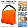 EMART Heavy Duty Sandbag Photo Studio Weight Bag Saddlebag Design for Photography Stand Light Stand Tripod, Outdoor Patio, Sports, Photo Sets, Film Sets, Live Productions - (Orange -4 Packs) #5