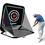 Gagalileo Golf Net Driving Range Pop Up Golf Hitting Net Training Aid Automatic Ball Return for Backyard Driving with Target Carry Bag 8X7X7FT