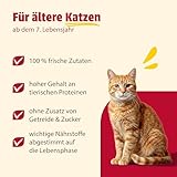 animonda Carny Katzen Nassfutter Senior Rind + Huhn + Käse (6 x 200g), Katzenfutter nass ohne Getreide ohne Zucker für Katzen ab 7 Jahren mit frischen und fleischigen Zutaten