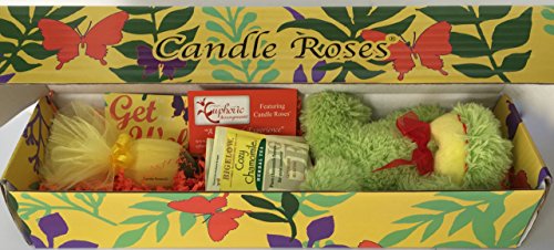 CANDLE ROSES Get Well Gift Box