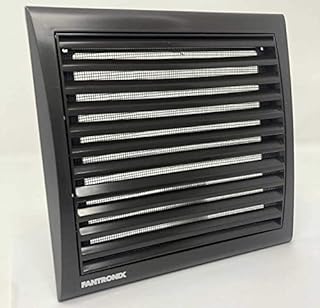 Black Air Vent Cover Large 193x188mm External Size Ideal for Covering 150mm Holes from Bathroom Fan Extractor Tumble Dryer