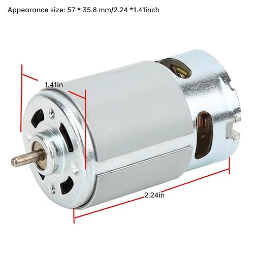Miniatura 2 de RS-550 Micro Motor DC 12V Motor Kit de eje redondo 22000 RPM para varios taladro manual eléctrico inalámbrico DIY motor juguete