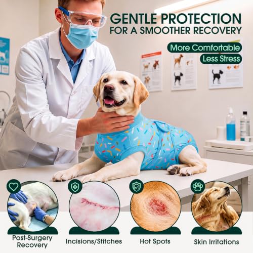 Image of Kuoser Recovery Suit for Dogs After Surgery, Female Dog Onesie for Surgery
