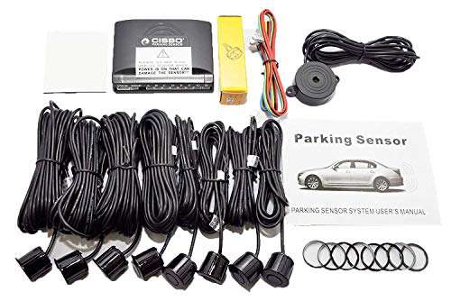 CISBO SB301-8 Parking Reverse Sensors Audio Buzzer System, Silver, Set of 8