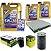 Produktbild QR-PARTS 69354109 Filter Set Inspektionspaket 7 Liter Motoröl Longlife III 5W-30 MANN-FILTER Innenraumfilter Kraftstofffilter Luftfilter Ölfilter
